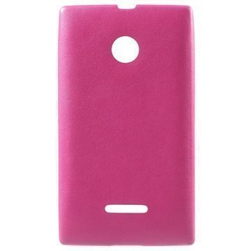 Microsoft Lumia 435 Lumia 435 Dual SIM Erittäin Ohut Pinnoitettu TPU Kotelo Kuuma Pinkki