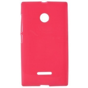 Microsoft Lumia 532 Lumia 532 Dual SIM Glossy TPU-Suojakuori Kuuma Pinkki