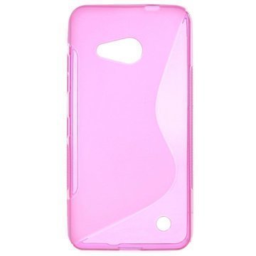 Microsoft Lumia 550 S-Curve TPU-Kotelo Kuuma Pinkki