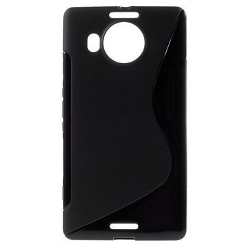 Microsoft Lumia 950 XL S-Curve TPU-Kotelo Musta