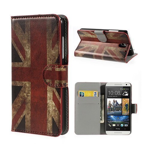 Moberg Klassinen Britannian Lippu Htc Desire 610 Nahkakotelo