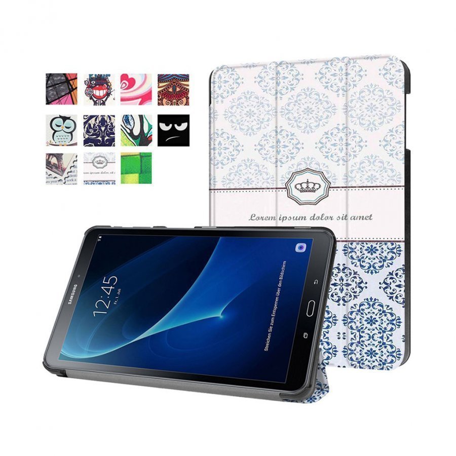 Moberg Samsung Galaxy Tab A 10.1 2016 Nahkakotelo Damask Kuvio