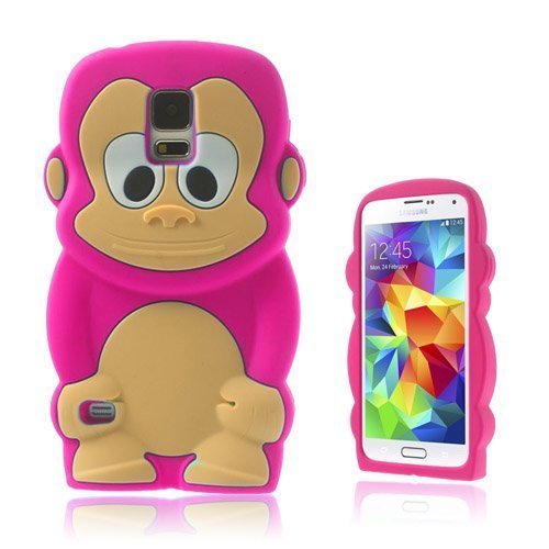 Monkey Kuuma Pinkki Samsung Galaxy S5 Suojakuori