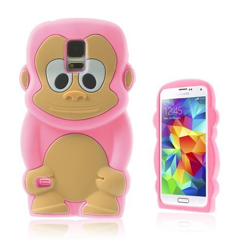 Monkey Pinkki Samsung Galaxy S5 Suojakuori