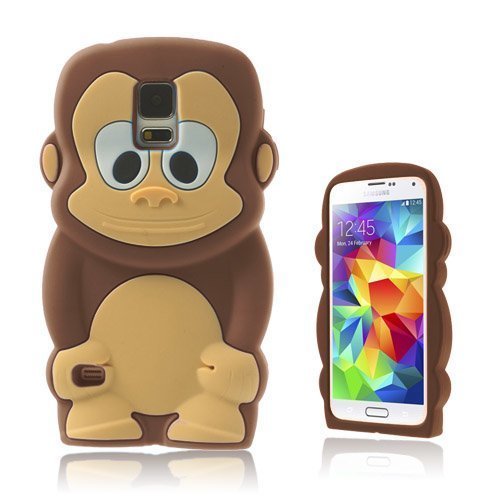 Monkey Ruskea Samsung Galaxy S5 Suojakuori