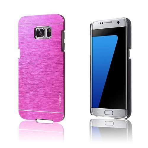 Motomo Samsung Galaxy S7 Edge Hybridi Kuori Tumma Pinkki