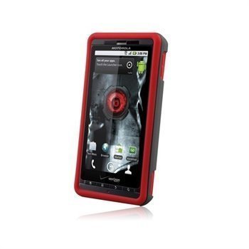 Motorola Droid X Naztech Vertex 3-Layer Cover Punainen