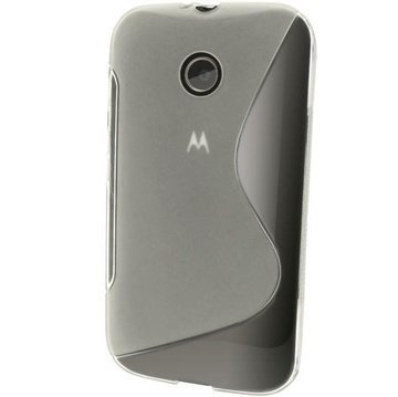 Motorola Moto E Moto E Dual iGadgitz S-Line TPU-Suojakotelo Solid Kirkas