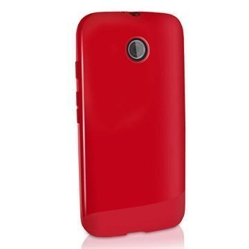 Motorola Moto E Moto E Dual iGadgitz TPU-Suojakotelo Solid Punainen