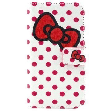 Motorola Moto G (2014) Lompakko Kotelo Polka Dot