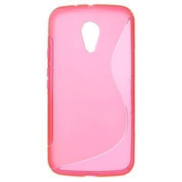 Motorola Moto G (2014) Moto G (2014) Dual Sim S-Curve TPU-Kotelo Kuuma Pinkki