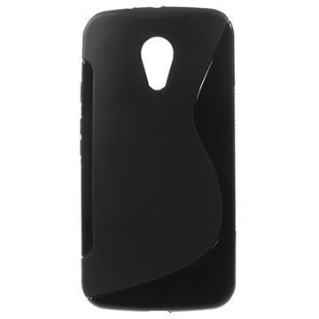 Motorola Moto G (2014) Moto G (2014) Dual Sim S-Curve TPU-Kotelo Musta