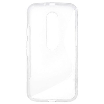 Motorola Moto G (3rd gen) S-Curve TPU-Kotelo Läpinäkyvä