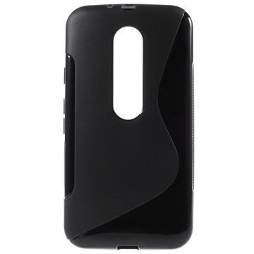 Motorola Moto G (3rd gen) S-Curve TPU-Kotelo Musta