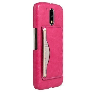 Motorola Moto G4 Moto G4 Plus Retro Seisontatuki Kotelo Kuuma Pinkki