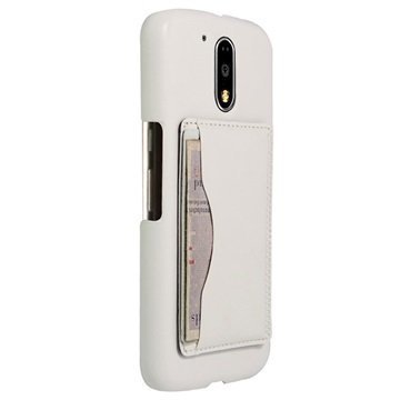 Motorola Moto G4 Moto G4 Plus Retro Seisontatuki Kotelo Valkoinen