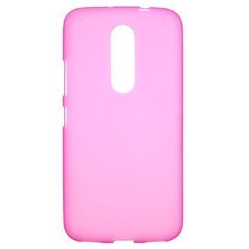 Motorola Moto M Matta TPU Suojakuori Kuuma Pinkki