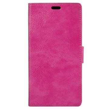 Motorola Moto M Textured Wallet Case Hot Pink