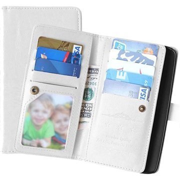 Motorola Moto X Play Multifunctional Wallet Case White