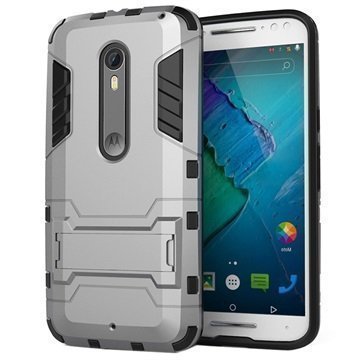 Motorola Moto X Style Armor Yhdistelmäkotelo Harmaa