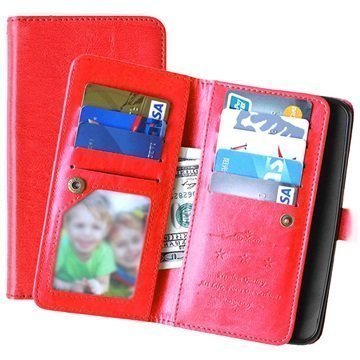 Motorola Moto X Style Multifunctional Wallet Case Red