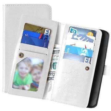 Motorola Moto X Style Multifunctional Wallet Case White