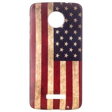 Motorola Moto Z Force TPU Suojakuori Vintage American Flag