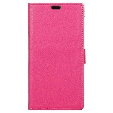 Motorola Moto Z Textured Wallet Case Hot Pink