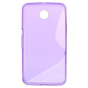 Motorola Nexus 6 S-Curve TPU-Kotelo Violetti