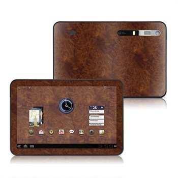 Motorola XOOM MZ600 MZ601 MZ604 Dark Burlwood Skin