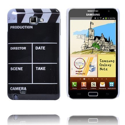 Movie Click-Board Musta Samsung Galaxy Note Suojakuori