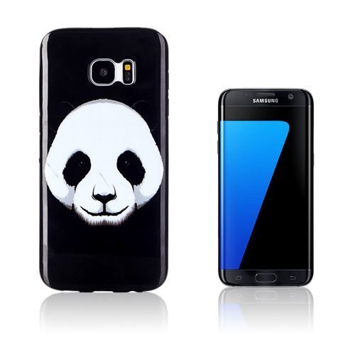 Musta Persson Samsung Galaxy S7 Edge Kuori Panda