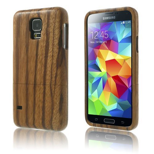 Natural Seepra Samsung Galaxy S5 Suojakuori Aidosta Puusta