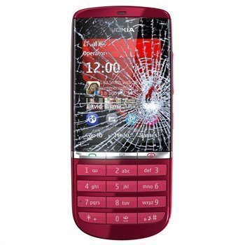 Nokia Asha 300 Näytön Lasin ja Kosketusnäytön Korjaus