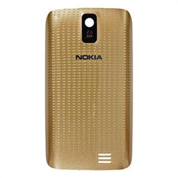 Nokia Asha 308 Battery Cover Gold