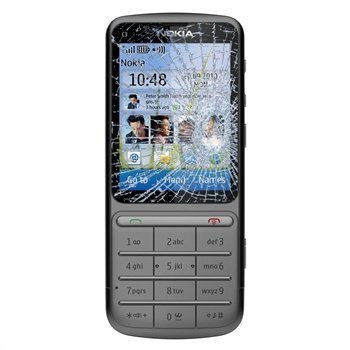 Nokia C3-01 Touch and Type Näytön Lasin ja Kosketusnäytön Korjaus