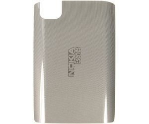 Nokia E75 Battery Cover White Steel