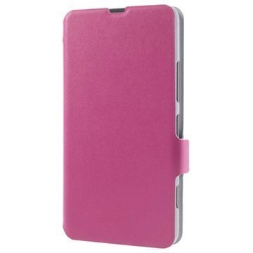 Nokia Lumia 1320 Doormoon Wallet Nahkakotelo Kuuma Pinkki