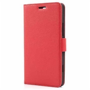 Nokia Lumia 1520 Wallet Nahkakotelo Punainen