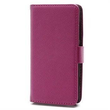 Nokia Lumia 520 Wallet Nahkakotelo Kuuma Pinkki