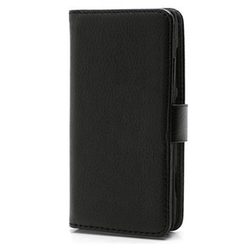 Nokia Lumia 520 Wallet Nahkakotelo Musta