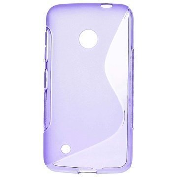 Nokia Lumia 530 Lumia 530 Dual Sim S-Curve TPU-Kotelo Violetti