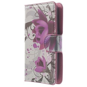 Nokia Lumia 530 Lumia 530 Dual Sim Wallet Nahkakotelo Lotus