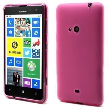 Nokia Lumia 625 Flex TPU-Kotelo Kuuma Pinkki