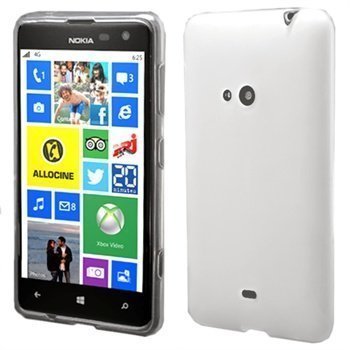 Nokia Lumia 625 Flex TPU-Kotelo Valkoinen