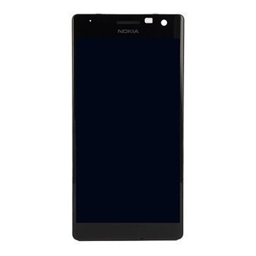 Nokia Lumia 730 Dual SIM Lumia 735 Etukuori & LCD Näyttö Musta