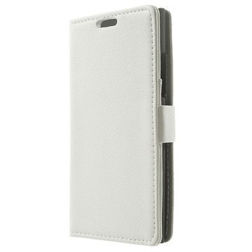 Nokia Lumia 735 Wallet Nahkakotelo Valkoinen