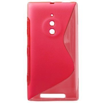 Nokia Lumia 830 S-Curve TPU-Kotelo Kuuma Pinkki