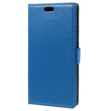 Nokia Lumia 830 Wallet Nahkakotelo Sininen