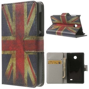 Nokia X X+ Wallet Nahkakotelo Union Jack